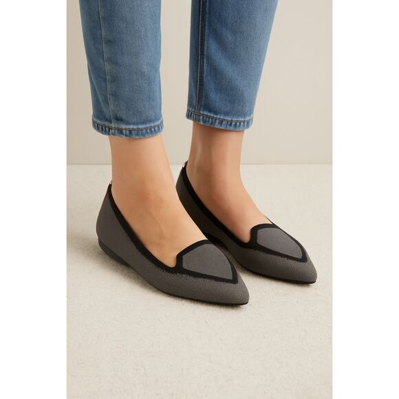 Judy + Birdies The Blackbird women's size 8 Heather Gray Knit Fabric Loafer - Picture 1 of 15